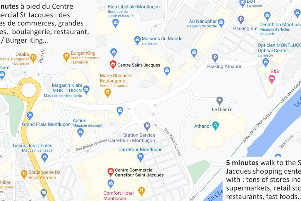 Le 46 - T2 Renove, Confortable Proche Centre-Ville Montluçon Zewnętrze zdjęcie
